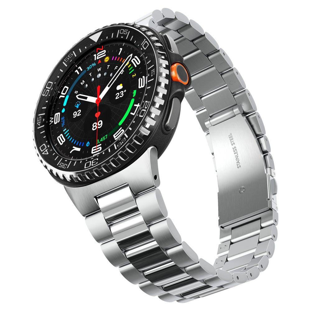 Spigen Tune Pro Diver skyddsram för Samsung Galaxy Watch8 Classic, Svart