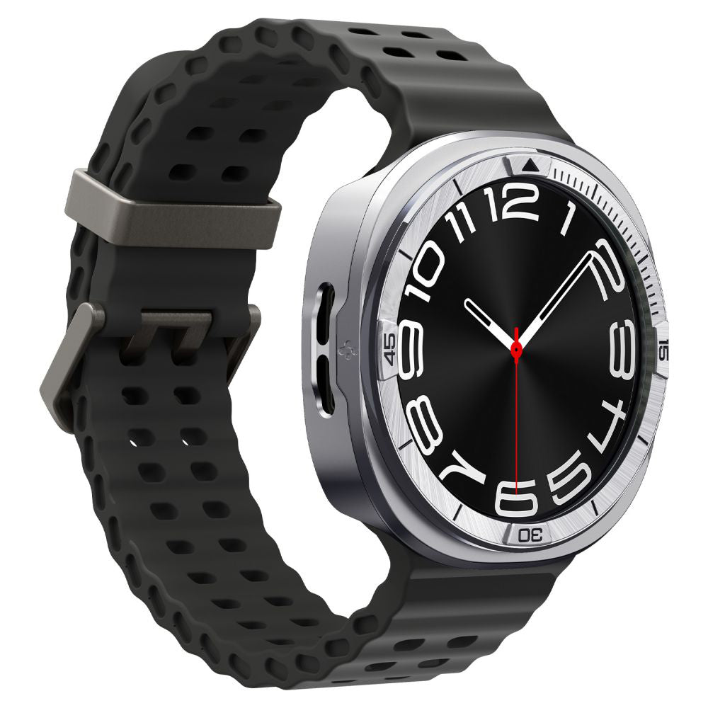 Skyddram Spigen Tune Pro Pilot för Samsung Galaxy Watch8 44mm, Silver