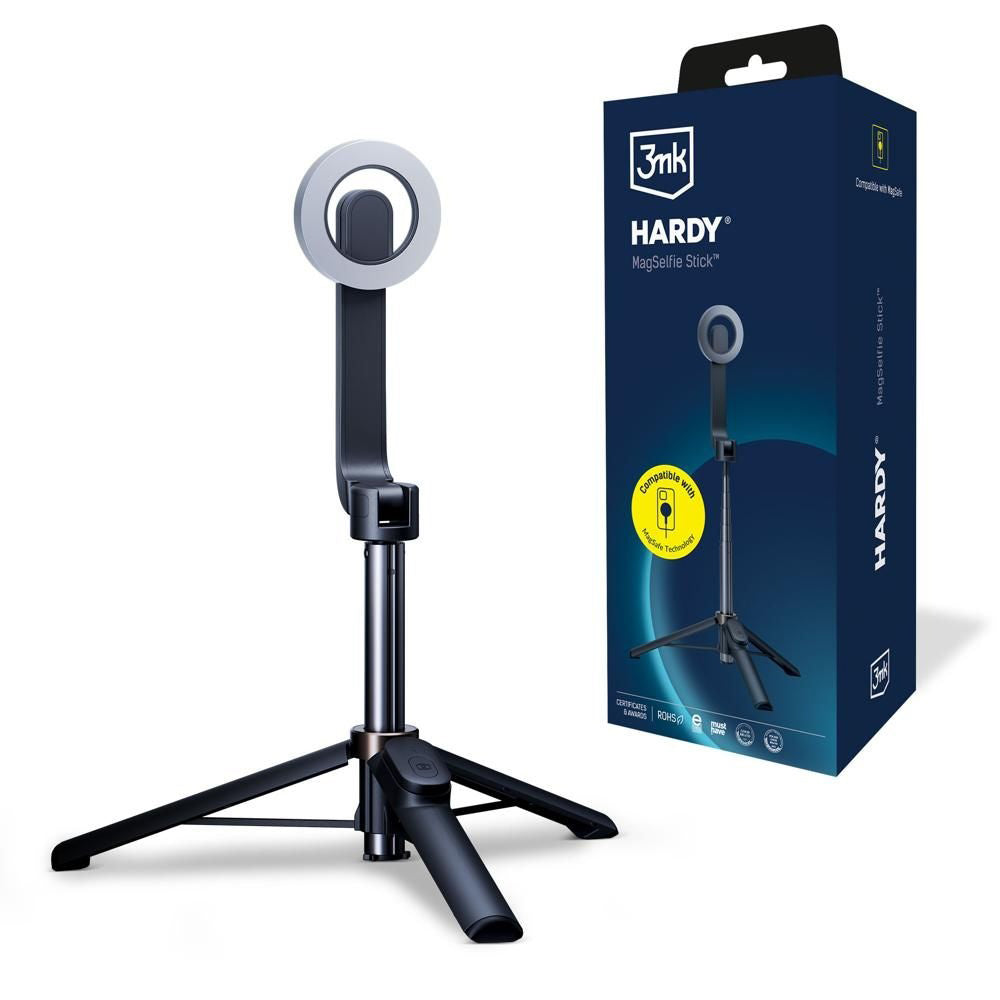 Selfie Stick Bluetooth 3MK Hardy MagSelfie, Universal, Svart