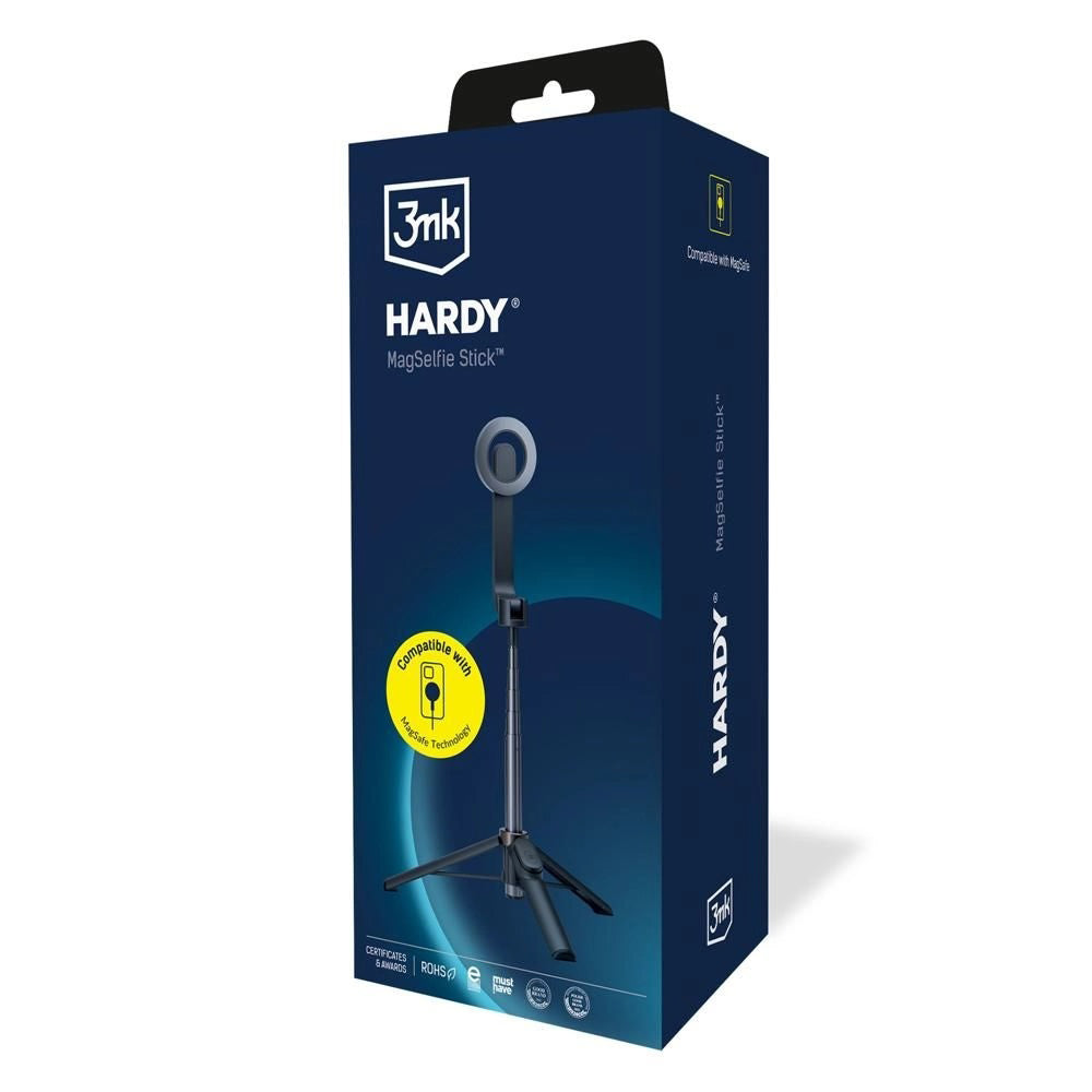 Selfie Stick Bluetooth 3MK Hardy MagSelfie, Universal, Svart