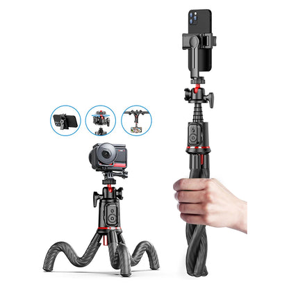 Selfie Stick Bluetooth Techsuit C03, Universal, Svart