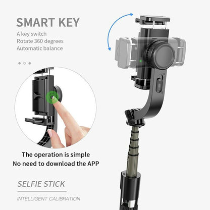 Selfie Stick Bluetooth Techsuit L08, Universal, Svart