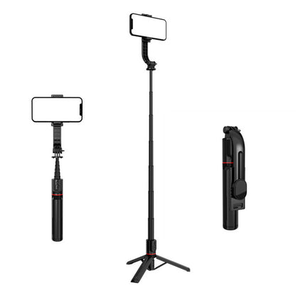 Selfie Stick Bluetooth Techsuit L12, Universal, Svart