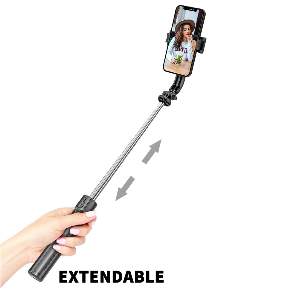 Selfie Stick Bluetooth Techsuit L13, Universal, Svart