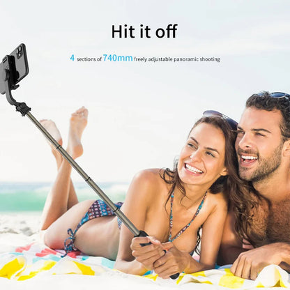 Selfie Stick Bluetooth Techsuit Q03, Universal, Svart
