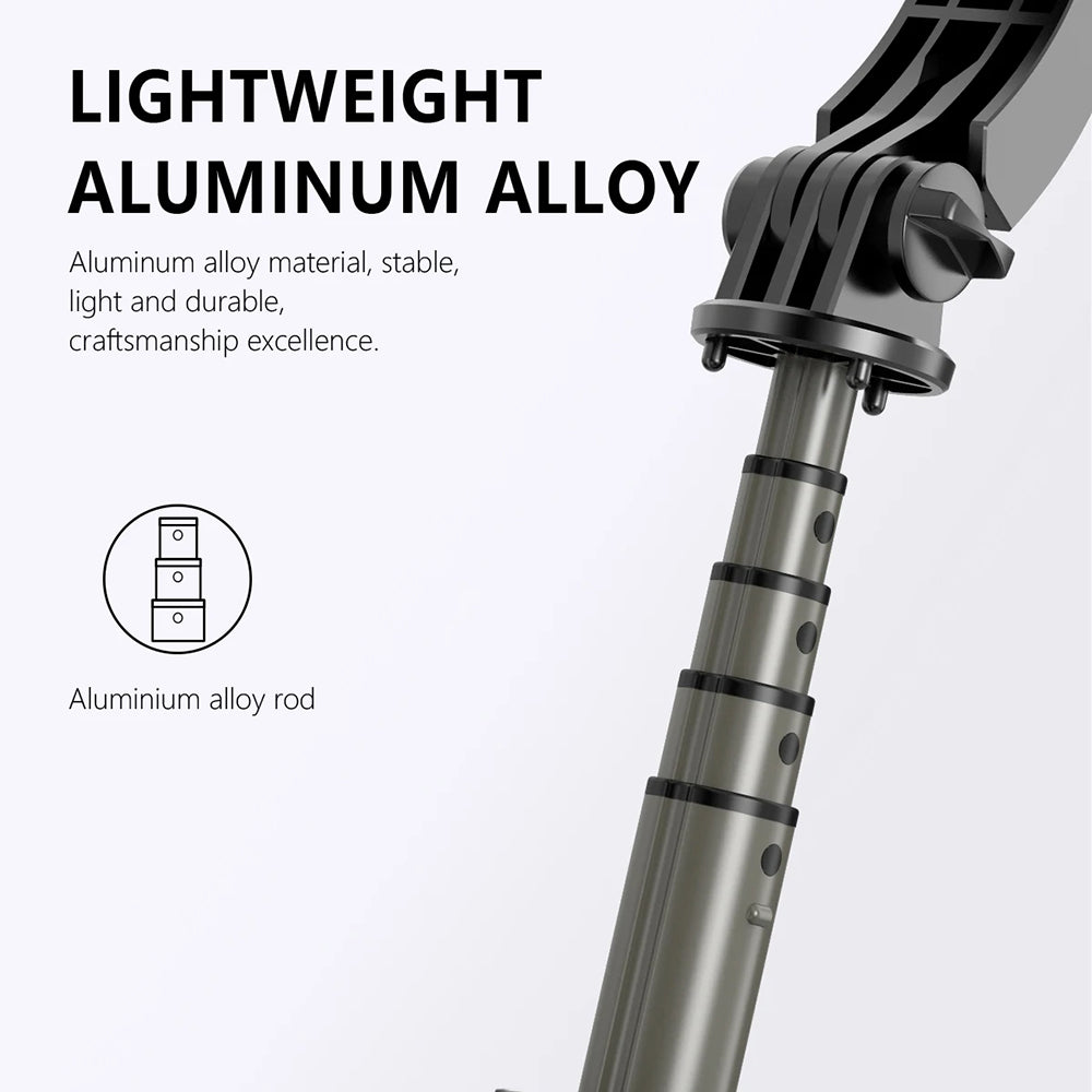 Selfie Stick Bluetooth Techsuit Q03s, Universal, Svart