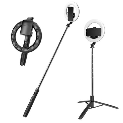 Selfie Stick Bluetooth Techsuit Q05s, Universal, Svart