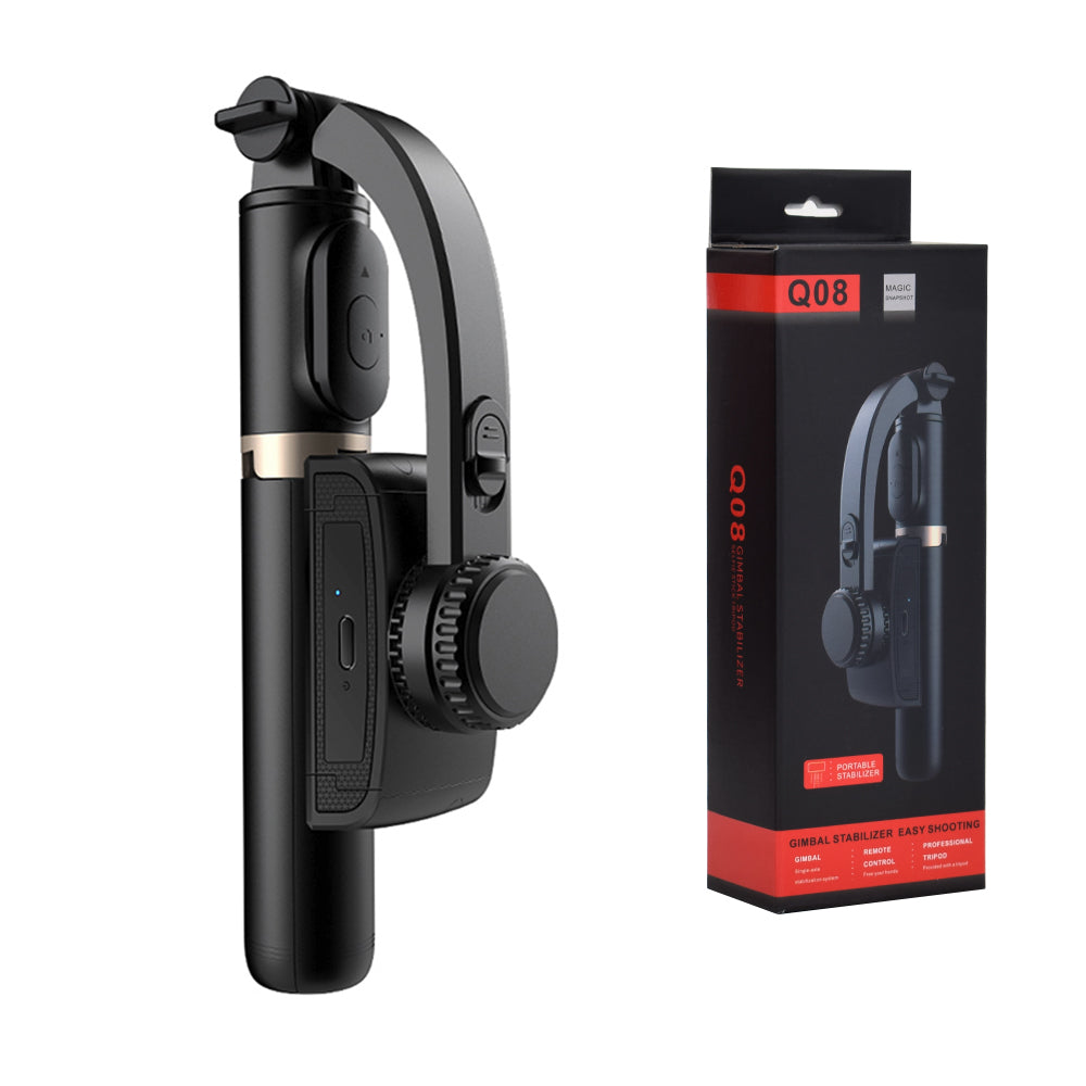 Selfie Stick Bluetooth Techsuit Q08, Universal, Svart