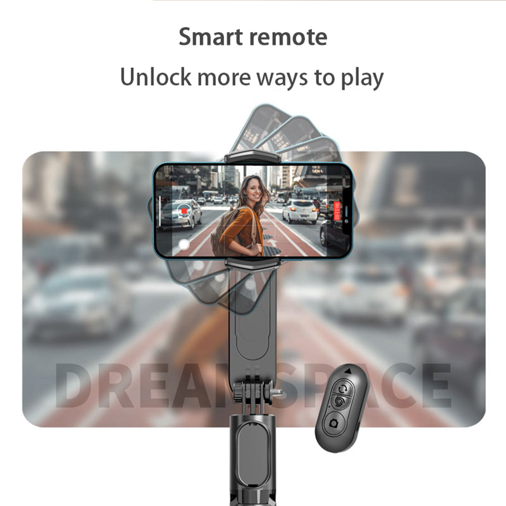 Selfie Stick Bluetooth Techsuit Q09, Universal, Svart