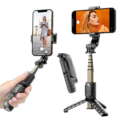 Selfie Stick Bluetooth Techsuit Q10, Universal, Svart