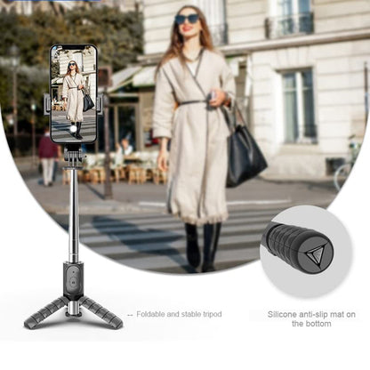 Selfie Stick Bluetooth Techsuit Q10, Universal, Svart