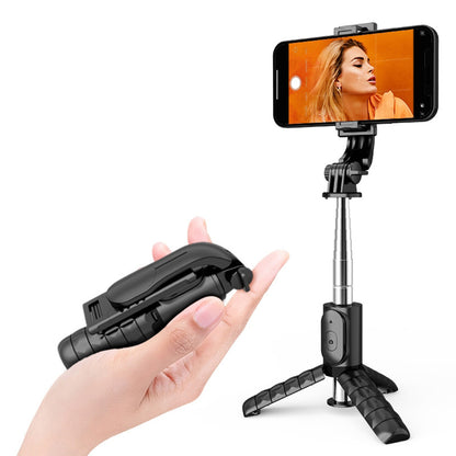 Selfie Stick Bluetooth Techsuit Q11, Universal, Svart