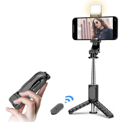 Selfie Stick Bluetooth Techsuit Q11s, Universal, Svart