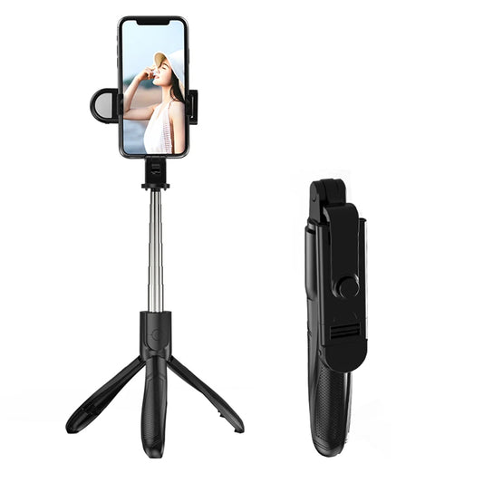 Selfie Stick Bluetooth Techsuit S01-S, Universal, Svart