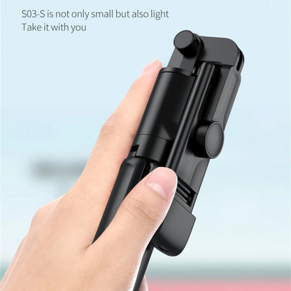 Selfie Stick Bluetooth Techsuit S03-S, Universal, Svart