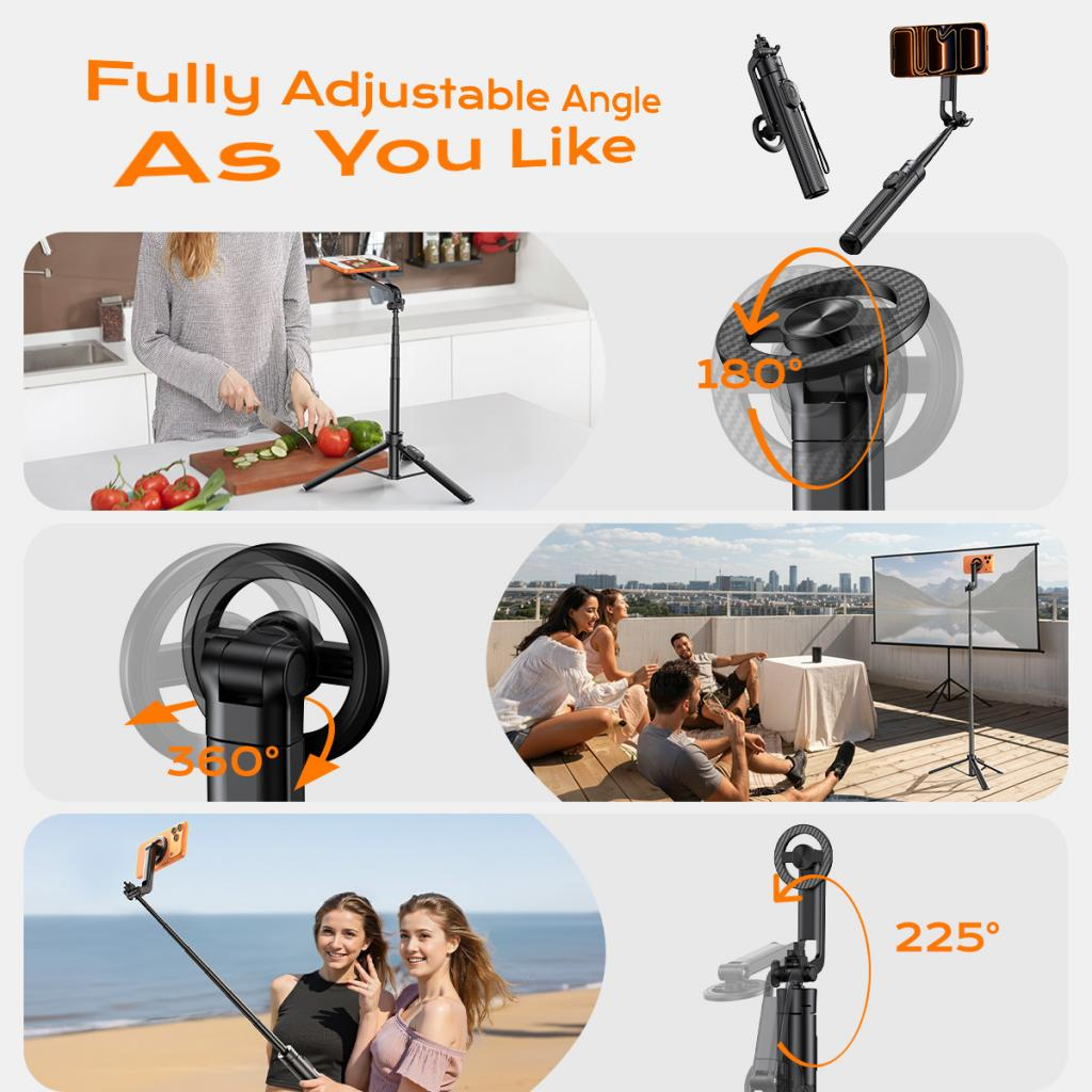 Selfie Stick Bluetooth XO Design SS30, Universal, Svart