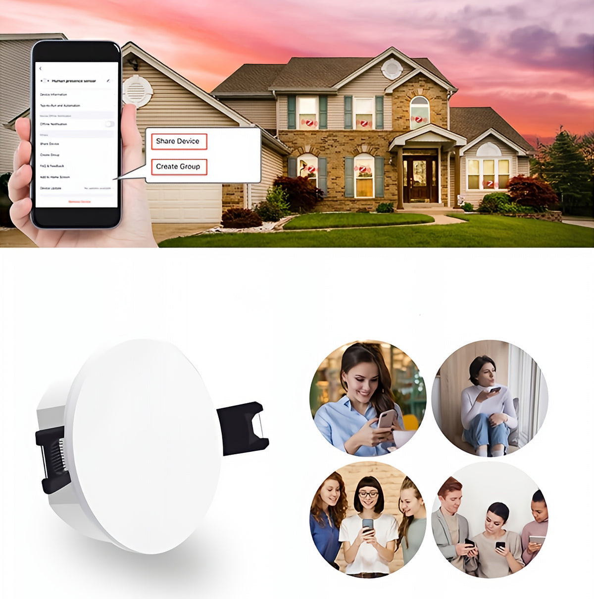 Närvarosensor Moes ZSS-QY-HP, ZigBee