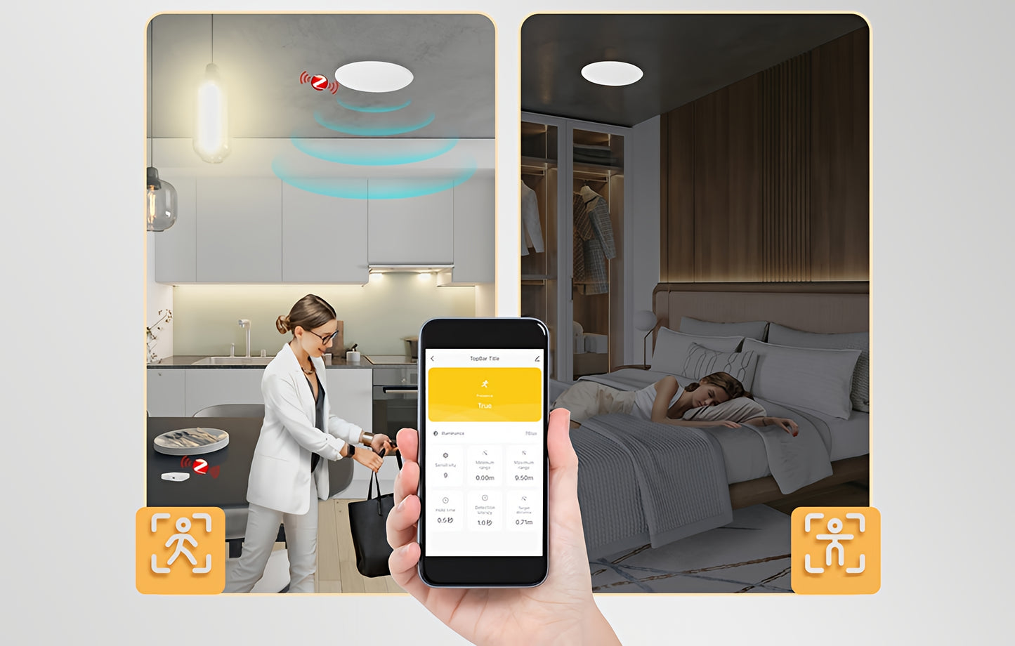 Närvarosensor Moes ZSS-QY-HP, ZigBee