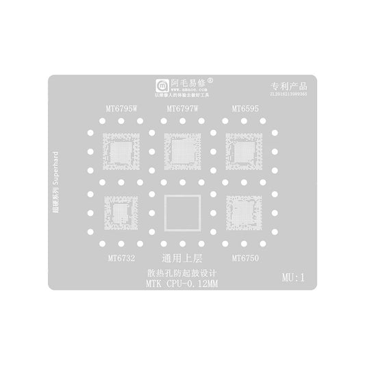 BGA-mask Amaoe för CPU MTK MU1-5