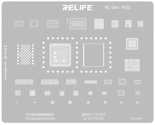 BGA-mask Relife RL-044 IPZ3 för Apple iPhone 7 / 7 Plus, CPU