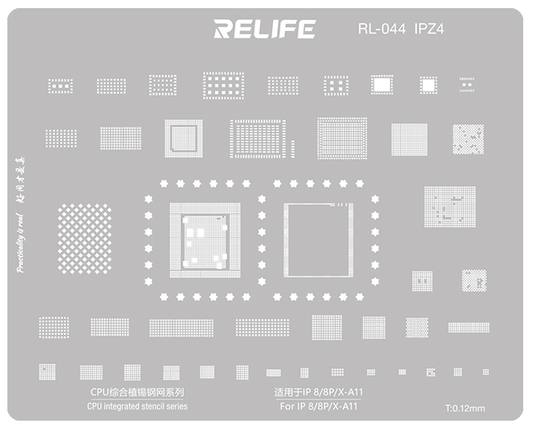 BGA-sil Relife RL-044 IPZ4 för Apple iPhone 8 / 8 Plus / X, CPU