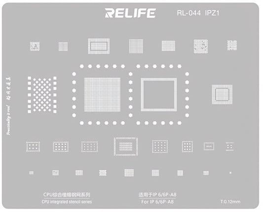 BGA-mask Relife RL-044 för Apple iPhone 6 - 17 Series, CPU