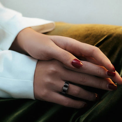 Smart Ring Techsuit R6, Storlek 8, Svart