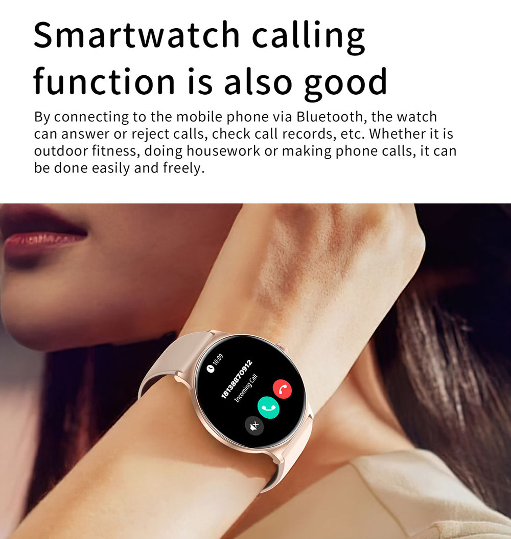 Smartwatch Blavec M01 Vesta Call, Rosa Guld