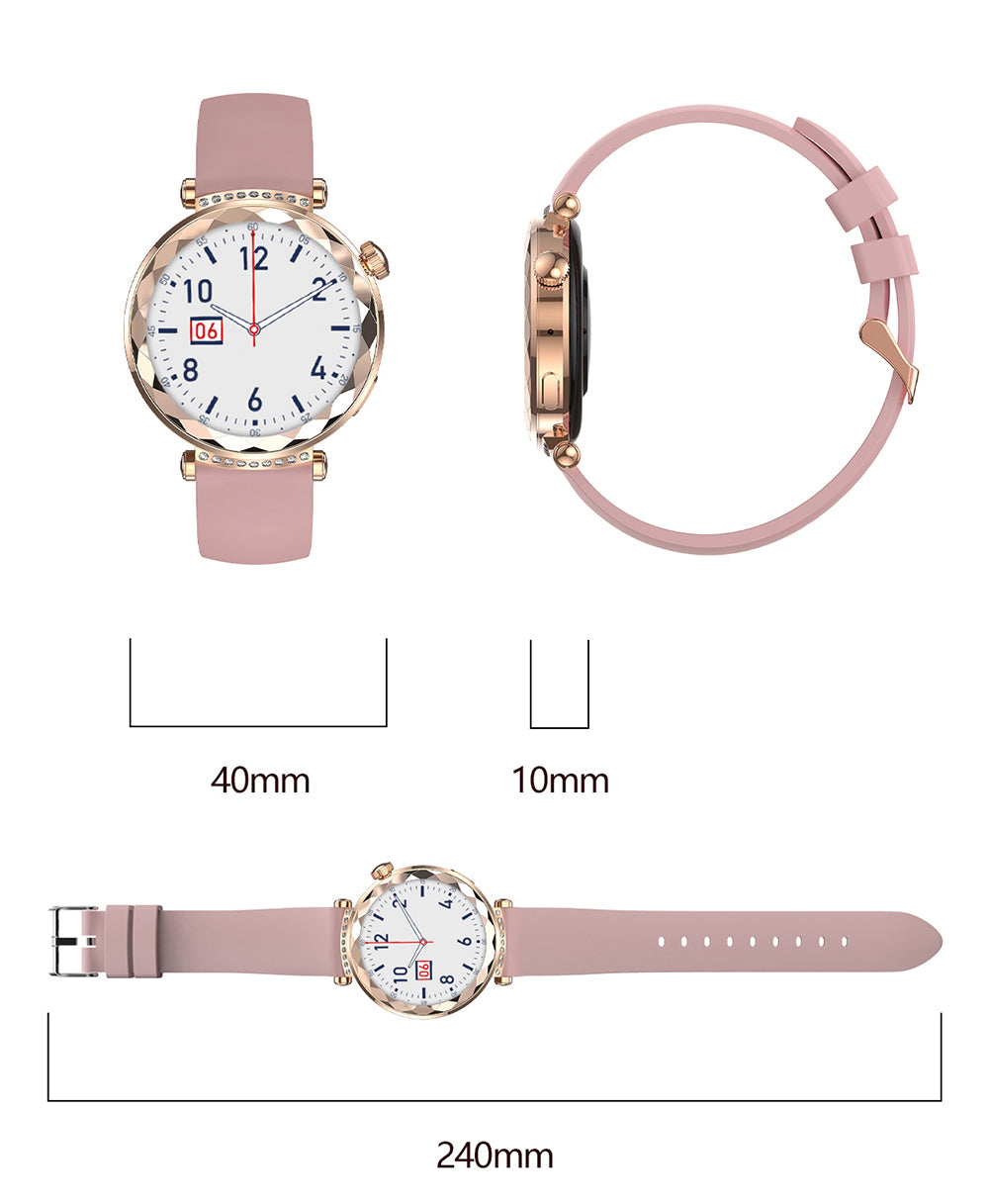 Smartklocka Blavec W19 LIANA, roséguld