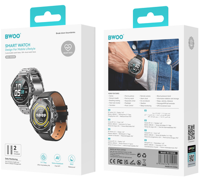 Smartwatch BWOO WA-08, Svart