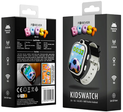 Smartwatch Forever Kids Boost KW-530 Call, Svart