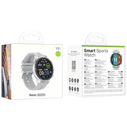 Smartwatch HOCO Y31 Call, Silver