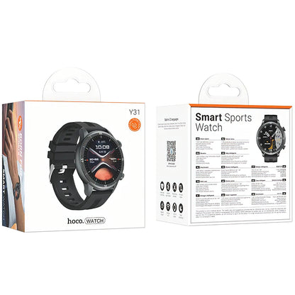 Smartwatch HOCO Y31 Call, Svart