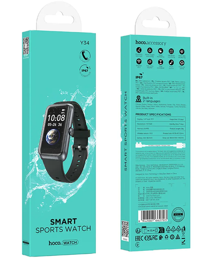 Smartwatch HOCO Y34 Call, Svart