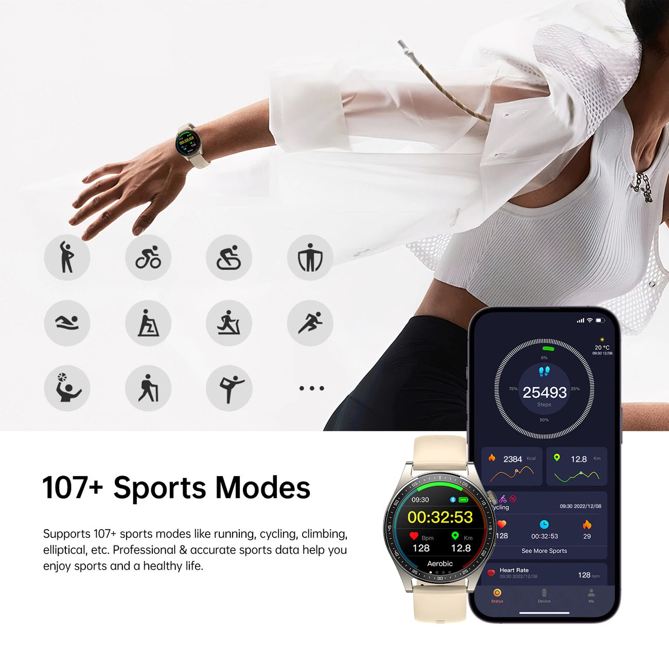 Smartwatch Joyroom JR-FC2 Call, Guld