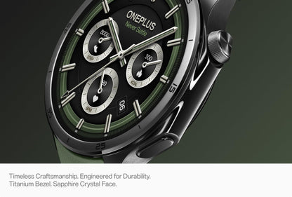 Smartwatch OnePlus Watch 3, 46mm, Grön, Omslaget