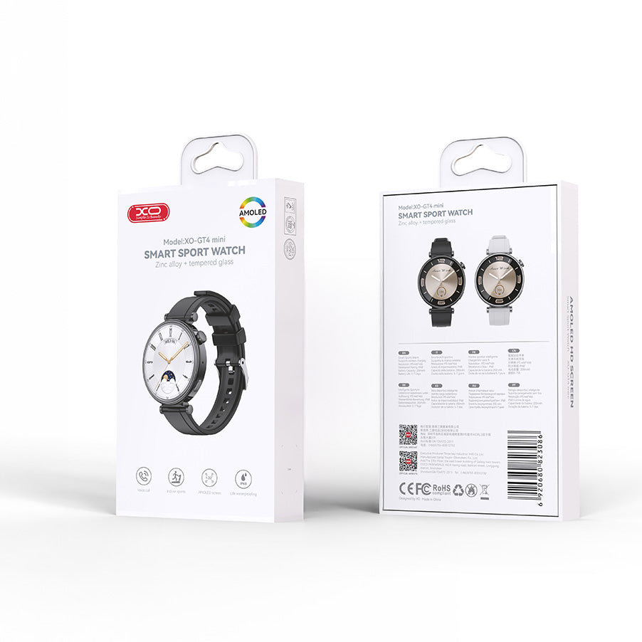 Smartwatch XO Design GT4 Mini, Svart