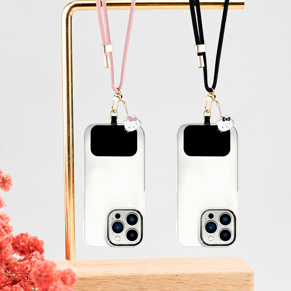 Hello Kitty Crossbody-telefonrem, Svart