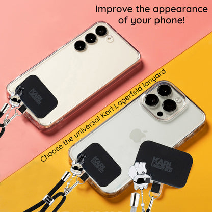 Karl Lagerfeld Ikonik Karl Telefonlina, Universal, Svart