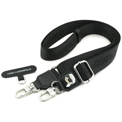 Karl Lagerfeld Telefonlanyard Karl Metal Logo, Svart