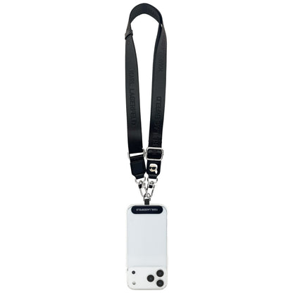 Karl Lagerfeld Telefonlanyard Karl Metal Logo, Svart