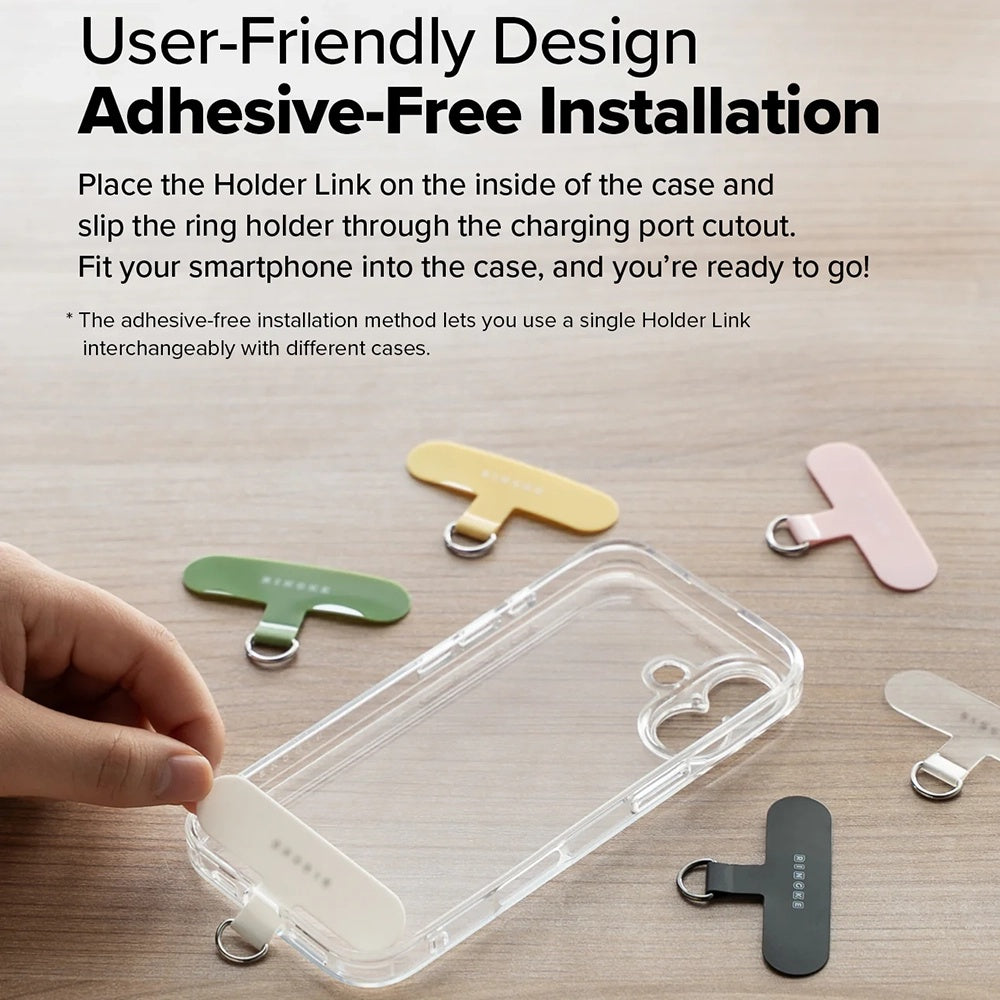 Ringke Link Flow P-Type Phone Lanyard, Silver