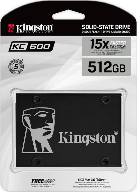 Solid State Drive (SSD) Kingston KC600, 512GB, 2,5 tum, SATA III SKC600/512G