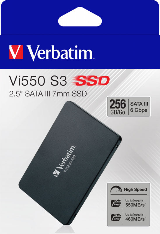 Solid State Drive (SSD) Verbatim VI550 S3, 256GB, 2.5 tum, SATA III 49351