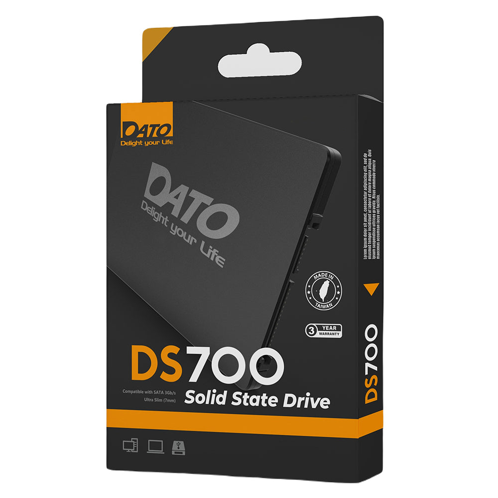 Solid State Drive (SSD) Dato, 2.5 inch, 4TB, SATA III, Black DS700SSD-4TB
