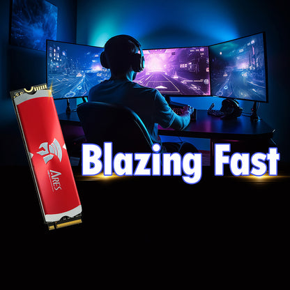 Solid State Drive (SSD) Dato Ares Dark Sword, NVME 1.4, PCIE Gen4x4, 1TB, Svart ARSDSK-1TB