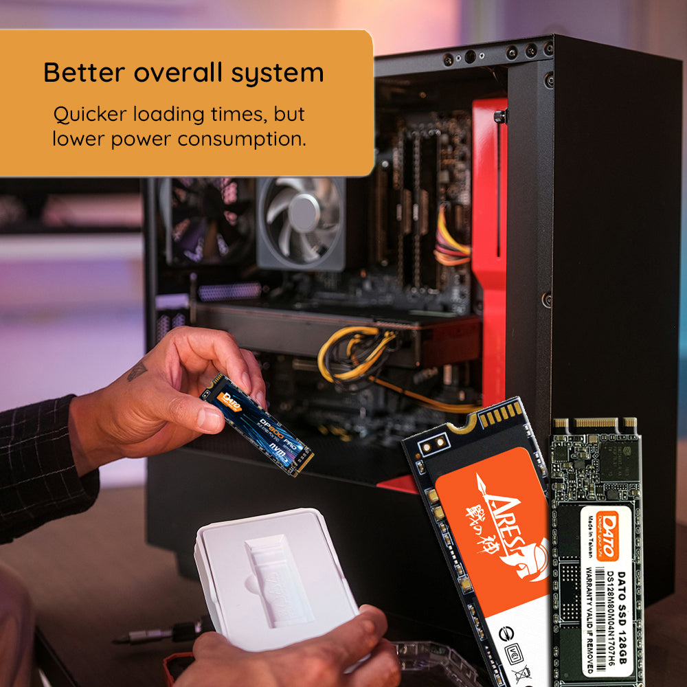 Solid State Drive (SSD) Dato DP800, NVME M.2 2280, PCIe, 512GB, Svart DP800SSD-512GB