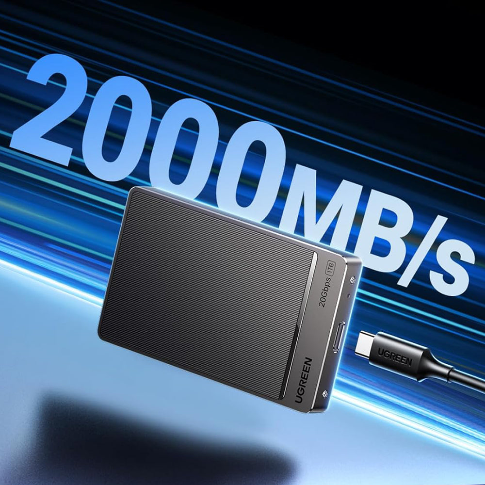 Solid State Drive (Extern SSD) UGREEN 35270, 1TB, Grå