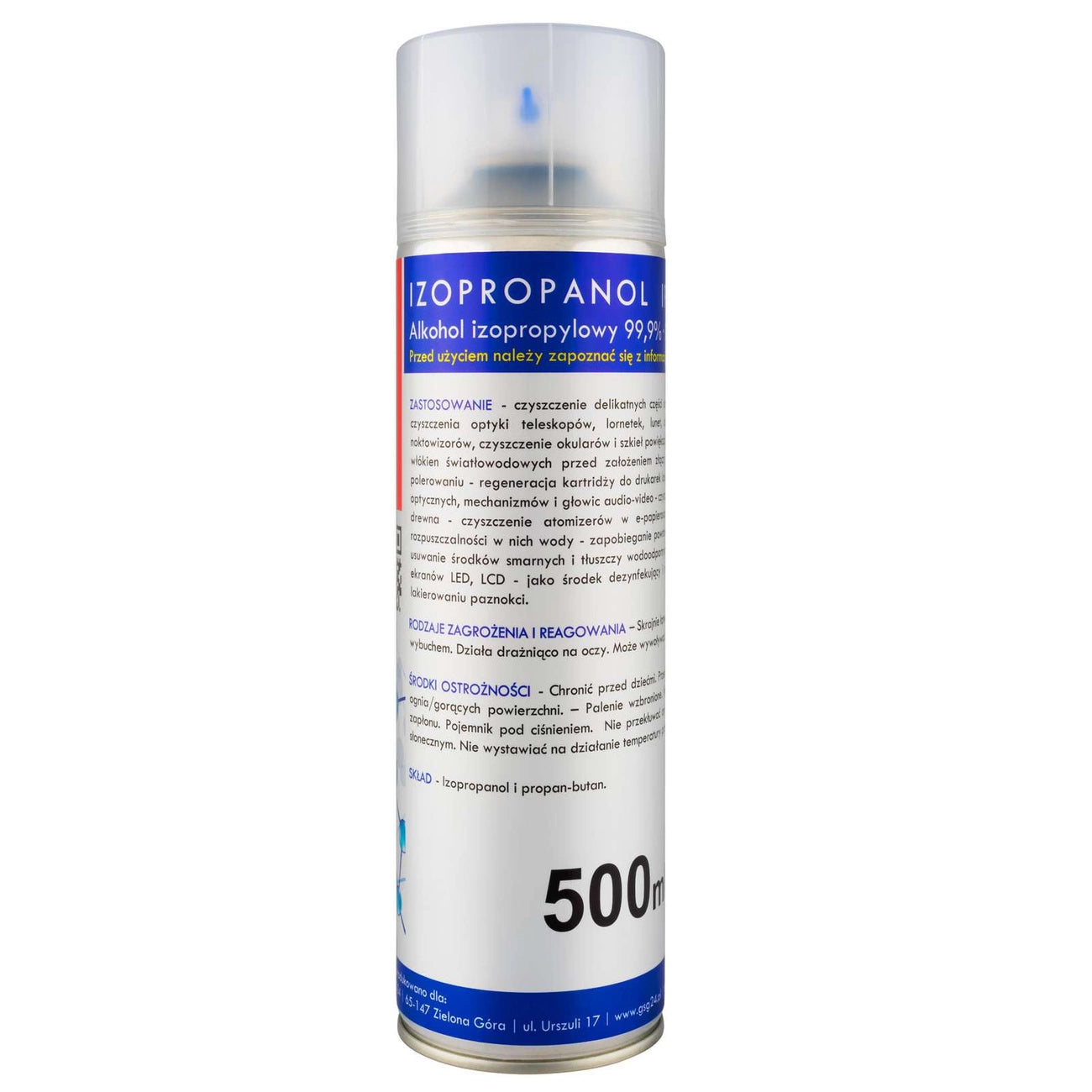 Spray Rengöring Isopropylalkohol GSG24 I-Max, 500ml