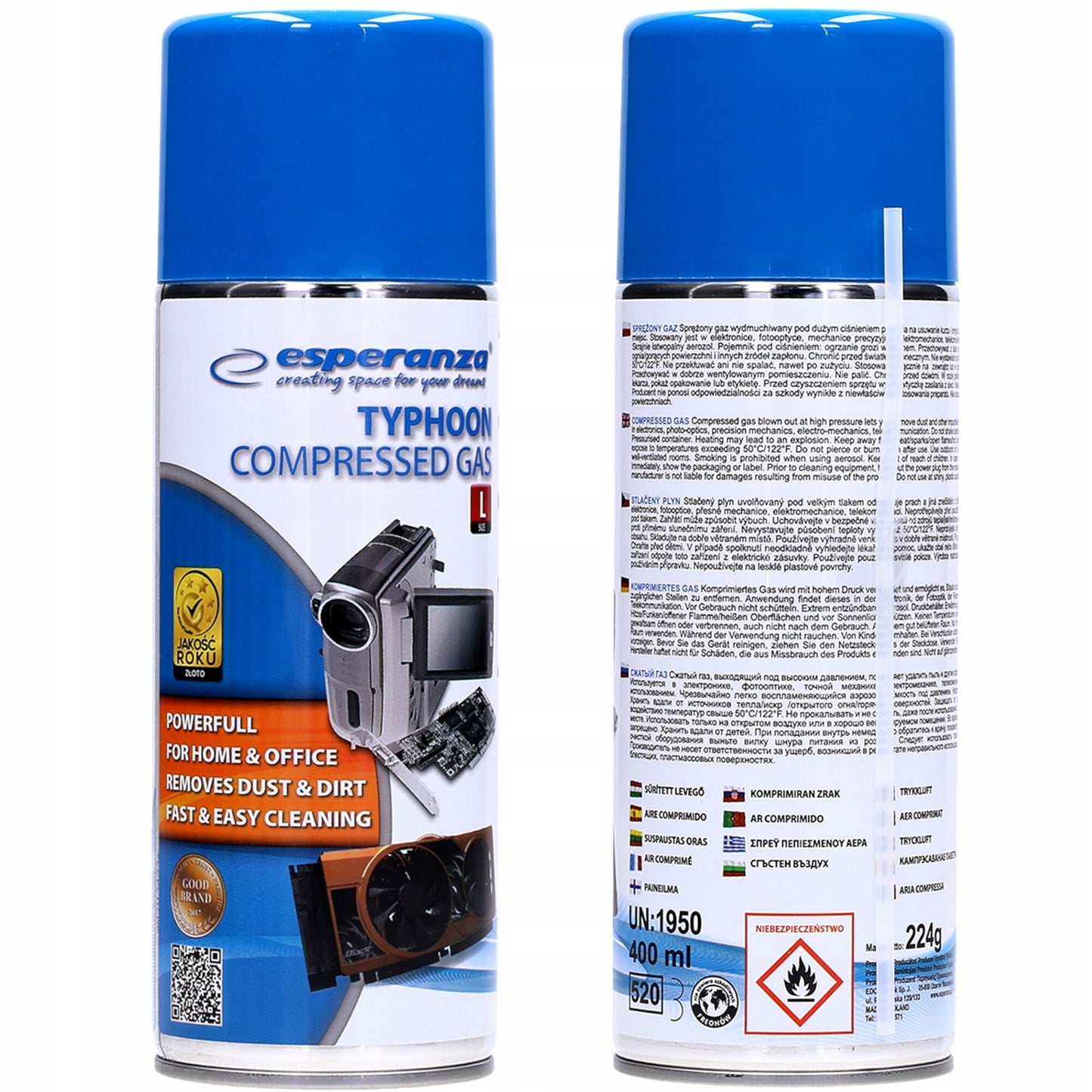 Spray Rengöringsskum Esperanza ES102, 400ml